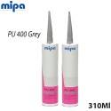 2x MIPA PU 400 Seam Sealer 310ml Grey Cartridge Polyurethane Adhesive Sealant