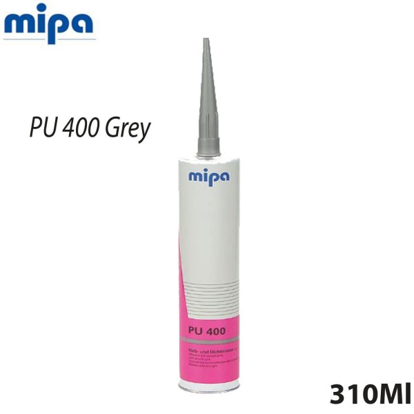 MIPA PU 400 Seam Sealer 310ml Grey Cartridge Adhesive Sealant Polyurethane