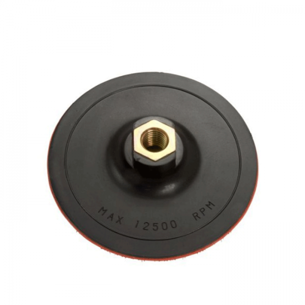 115mm Backing Plate, M14 Metal Thread, Hook & Loop, For Use With Foam Pads
