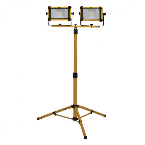 230V SMD LED Tripod Site Light, 2 x 30W, 6600 Lumens