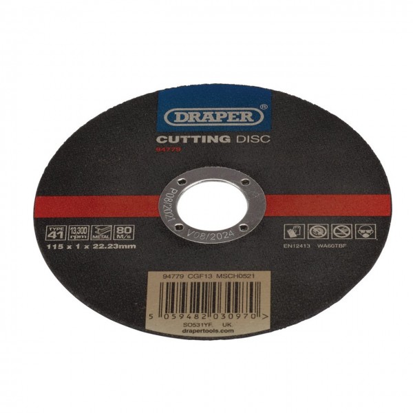 10 Packs Stainless-Steel/Inox Metal Cutting Disc, 115 x 1 x 22.23mm 