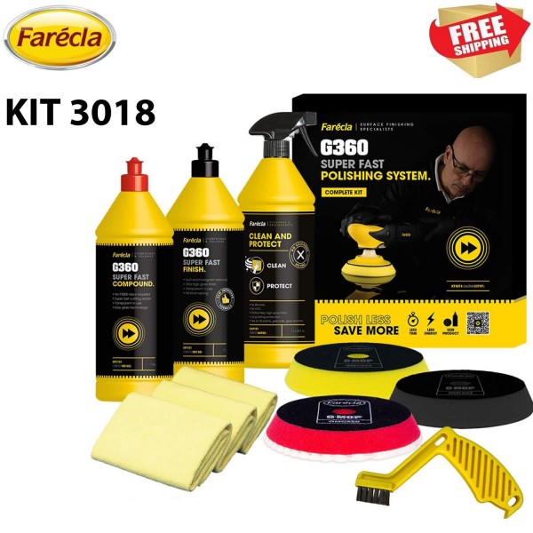 Farecla G360 SUPER FAST POLISHING SYSTEM KIT COMPLETE