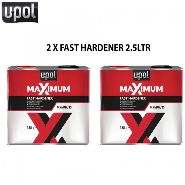 2 x UPOL MAXIMUM 2K FAST HARDENER 2.5LT