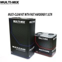 MULTIMIX MULTI CLEAR MS 2K CLEARCOAT KIT 7.5LTR - WITH Extra FAST HARDENER