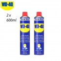 2 x WD-40 Multi-Use Lubricant Original Aerosol 600ml Stops Rust
