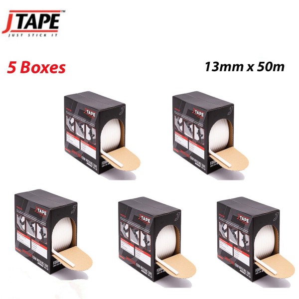 J Tape Smooth Soft Edge Foam Masking Tape 13mm x 50m - JTape 5 Boxes