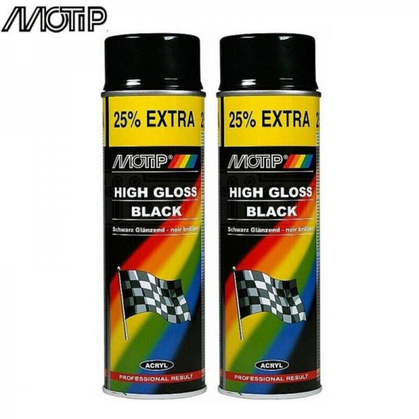 2 x MOTIP SPRAY PUTTY FAST DRYING SPRAY FILLER 400ML