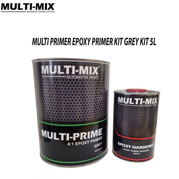 MULTI-MIX MULTI-PRIME 2K HIGH BUILD PRIMER KIT 5LT - GREY