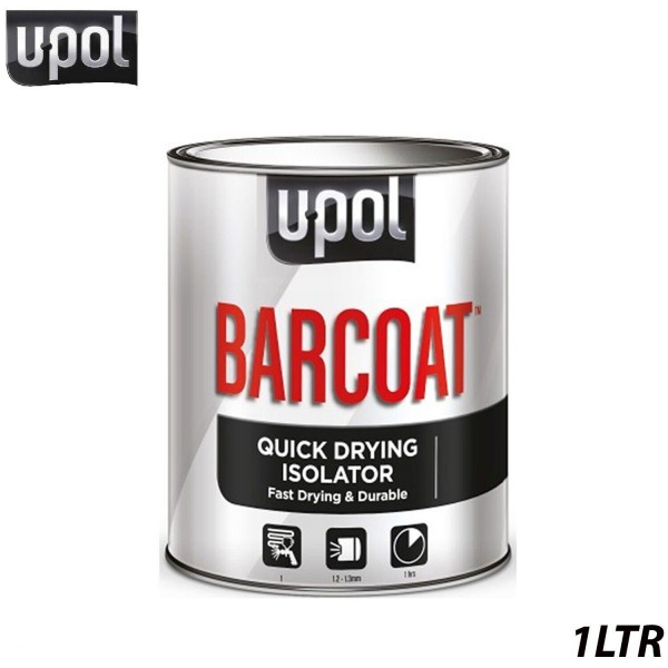 U-POL BARCOAT QUICK DRYING ISOLATOR 1K PRIMER 2K PAINT REACTION 1LTR