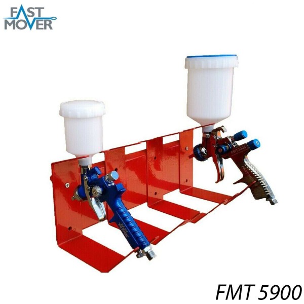 Wall Mounted Gun Holder Stand for 4 Car Spray Paint Guns HVLP POT FMT5900