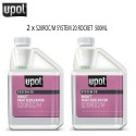2 X U-POL S20ROC/M SYSTEM 20 ROCKET 500ML 2K PAINT ACCELERATOR